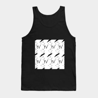 Grunge, abstraction, abstract, lines, strokes, dots, ornament, seamless, repeat, Tank Top